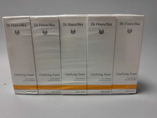 5 BOXED DR. HAUSCHKA CLARIFYING TONER (5 x 100ml)