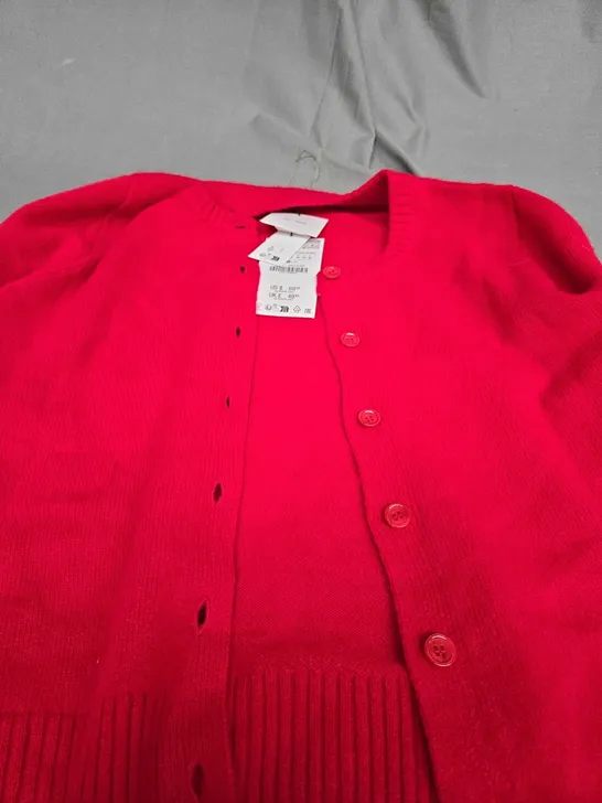 ZARA RED CARDIGAN - EUR MEDIUM