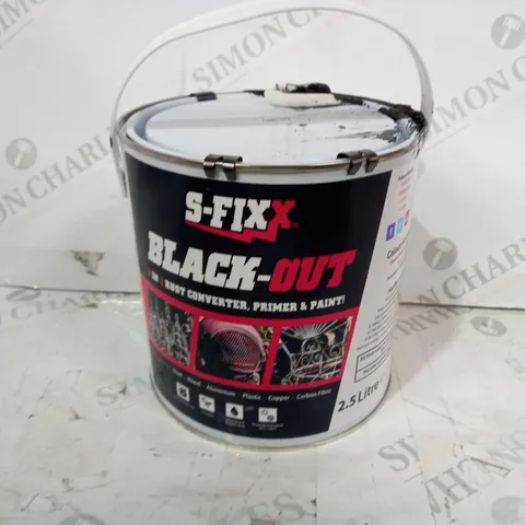 SFIXX BLACK OUT 2.5 LITRES RUST CONVERTER PAINT