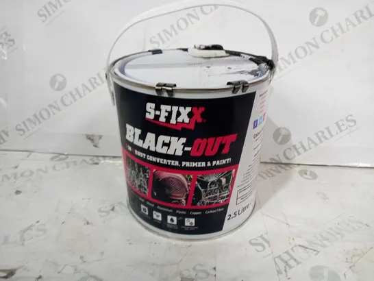 SFIXX BLACK OUT 2.5 LITRES RUST CONVERTER PAINT