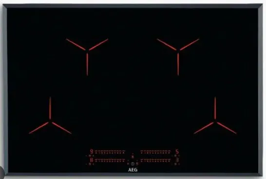 AEG MAXISENSE 80cm INDUCTION HOB, BLACK Model IPE84531FB RRP £992