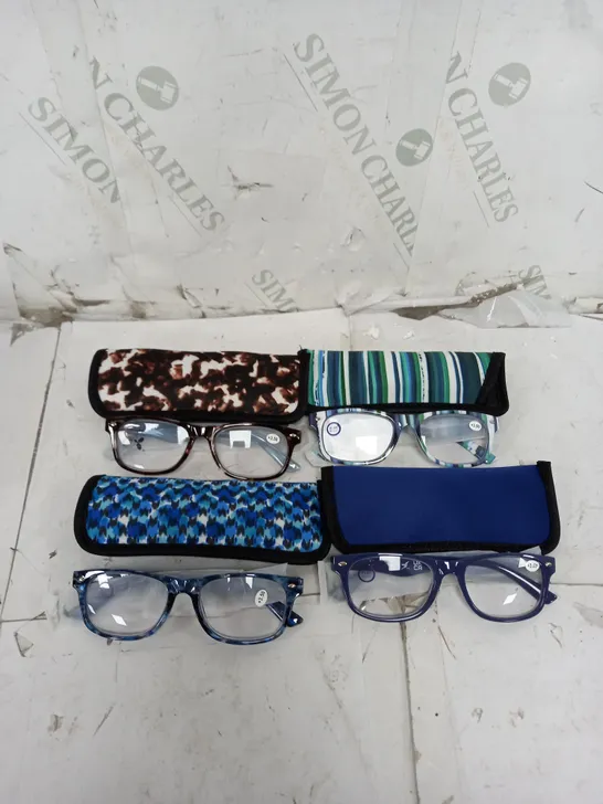 BOXED LOT OF 4 PAIRS OF READING GLASSES