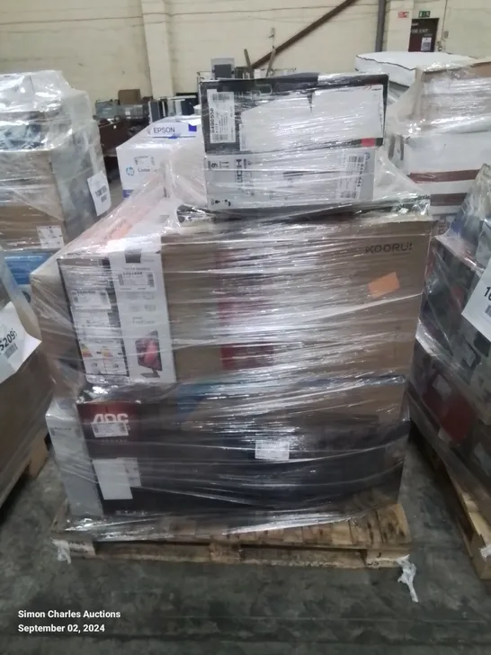 PALLET OF APPROXIMATELY 19 UNPROCESSED RAW RETURN MONITORS TO INCLUDE;