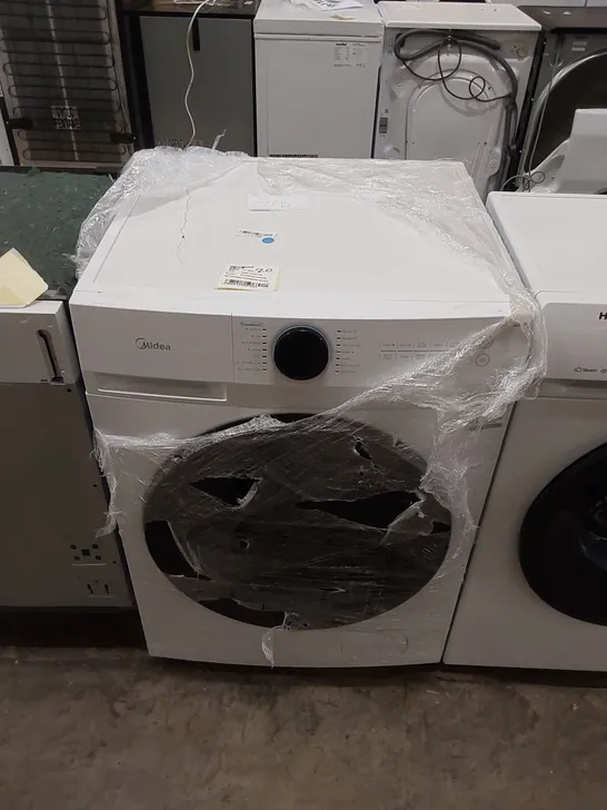 MIDEA FREESTANDING 10KG WASHING MACHINE IN WHITE, MODEL: MF20EW100WB