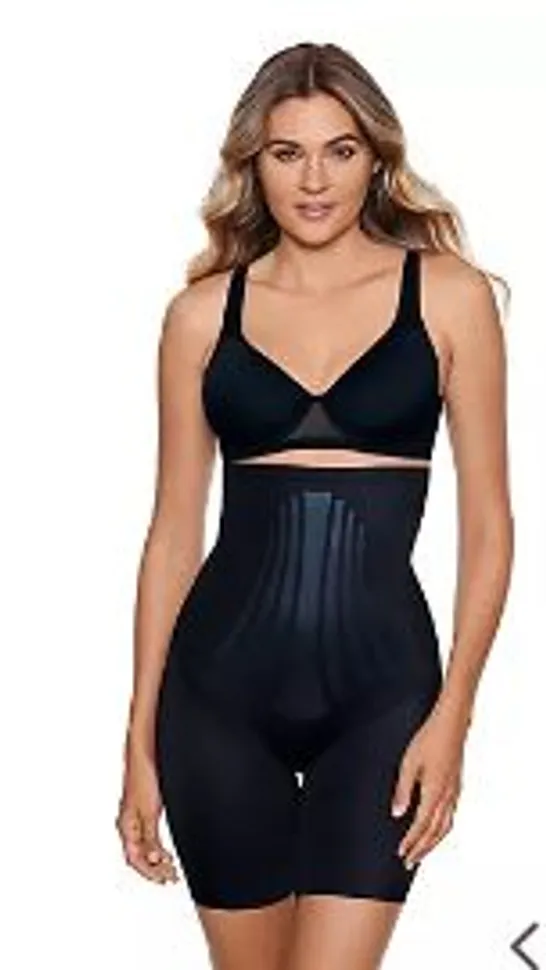 MIRACLESUIT MODERN MIRACLE HI-WAIST THIGH SLIMMER BLACK SMALL