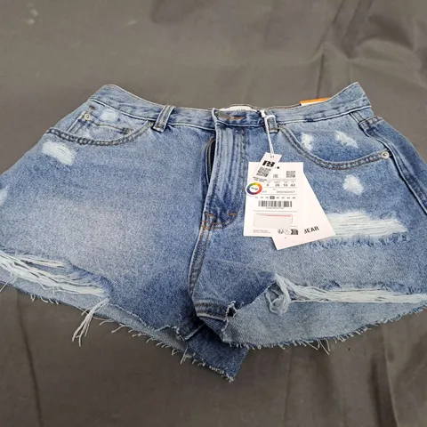 PULL & BEAR MOM DENIM SHORTS - EUR 38