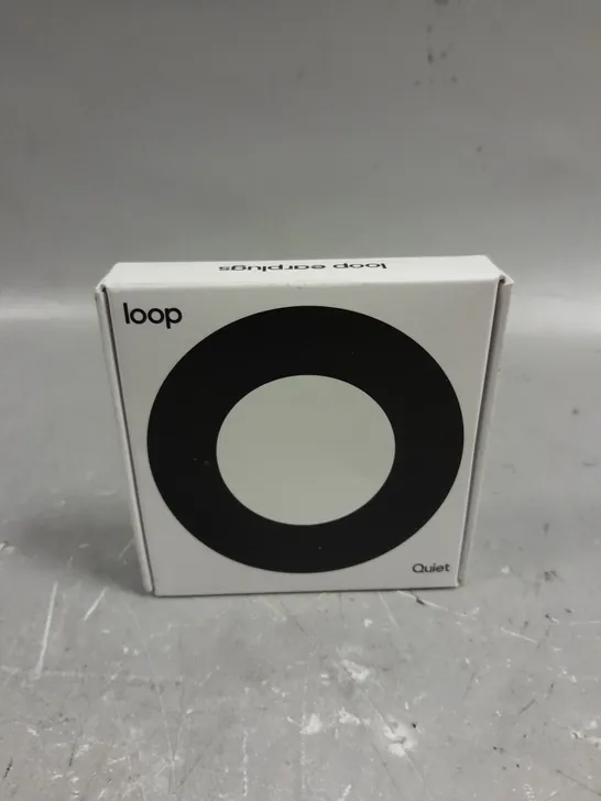 BOXED SEALED LOOP QUIET EARPLUGS - BLACK 