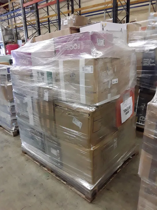 PALLET OF APPROXIMATELY 22 UNPROCESSED RAW RETURN HOUSEHOLD AND ELECTRICAL GOODS TO INCLUDE;