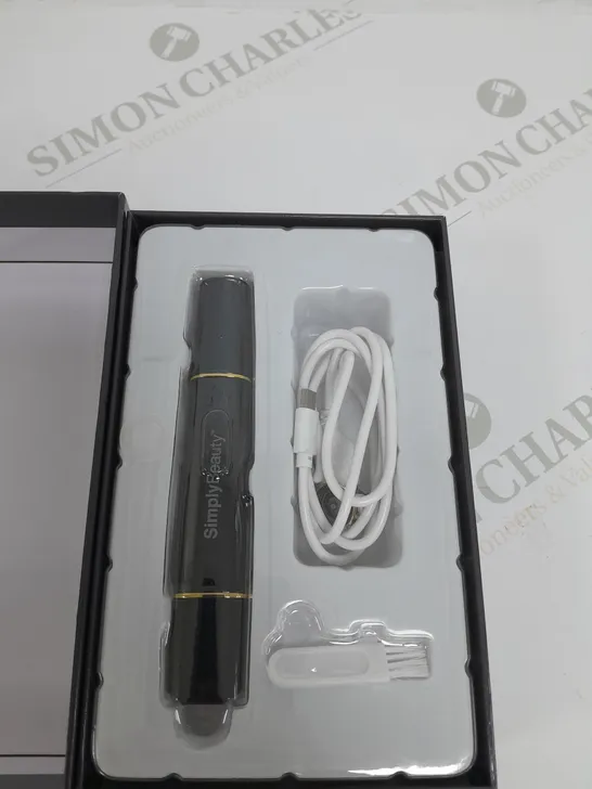 BOXED SIMPLY BEAUTY 2-IN-1 SUPER SMOOTH FACE & BROWS HAIR REMOVER IN BLACK