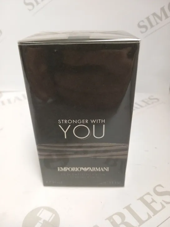 BOXED AND SEALED EMPORIO ARMANI STRONGER WITH YOU EAU DE TOILETTE 50ML