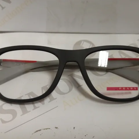 PRADA GREY/RED FASHION GLASSES