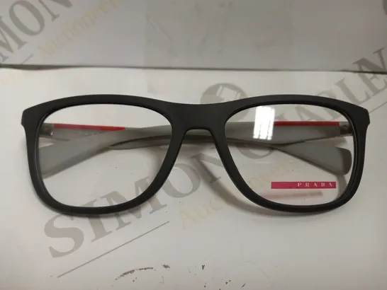 PRADA GREY/RED FASHION GLASSES