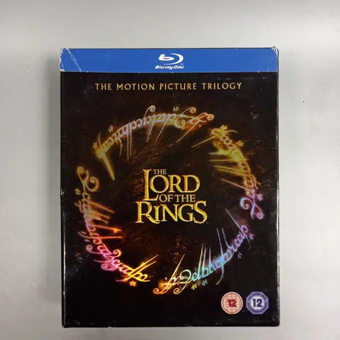 BOXED THE LORD OF THE RINGS MOTION PICTURE TRILOGY BLU-RAY SET 