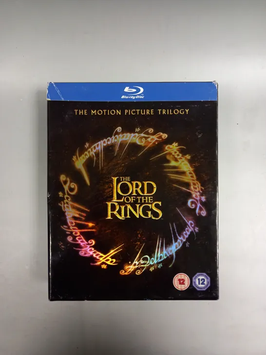 BOXED THE LORD OF THE RINGS MOTION PICTURE TRILOGY BLU-RAY SET 