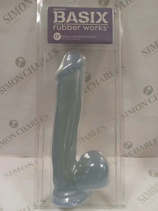 BOXED PIPEDREAM BASIX RUBBER WORKS 12" DONG WITH SUCTION CUP 