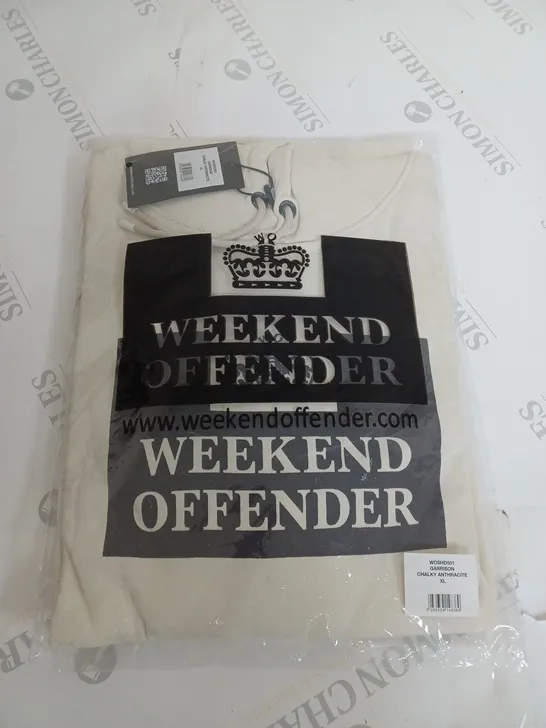 WEEKEND OFFENDER HOODED JUMPER SIZE XL 