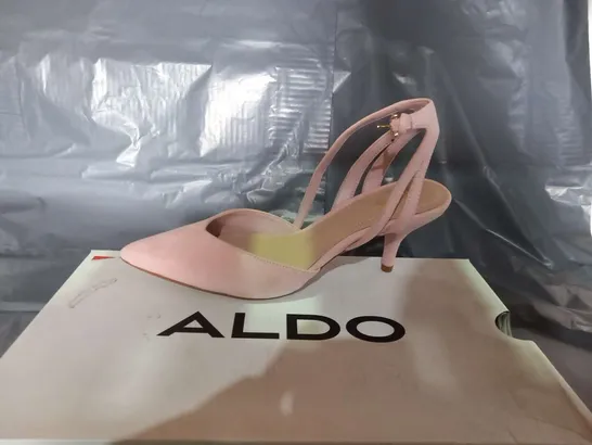 BOXED ALDO KRASNOYA PALE PINK SUEDE SUMMER SIZE 3