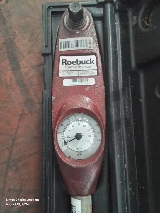 BOXED ROEBUCK DIAL INDICATING TORQUE WRENCH