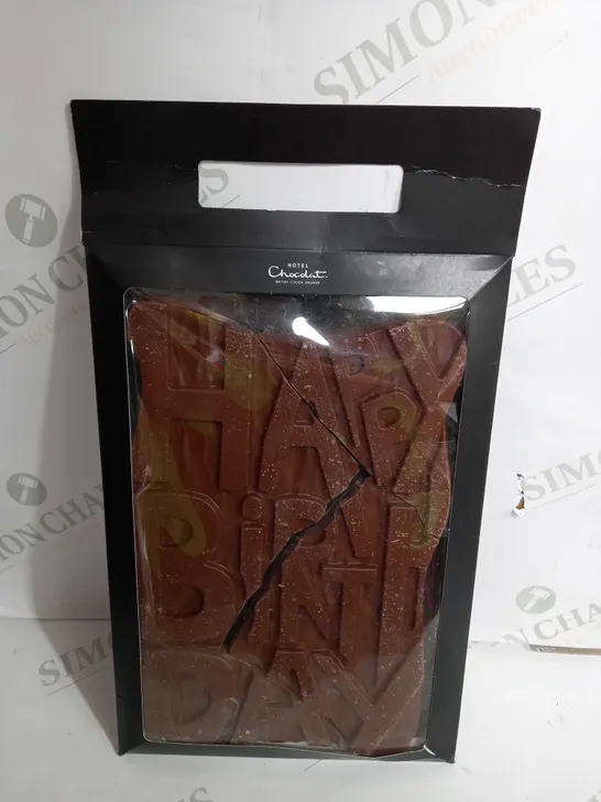 HOTEL CHOCOLATE HAPPY BIRTHDAY MILK GRAND SLAB RRP £16