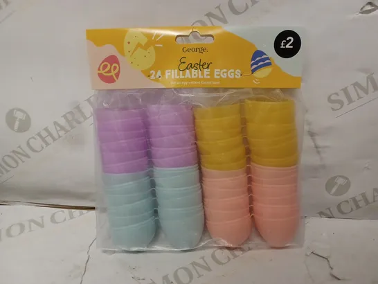 BRAND NEW BOX OF 12 PACKS OF EASTER FILLABLE EGGS (12 PACKS OF 24 EGGS)