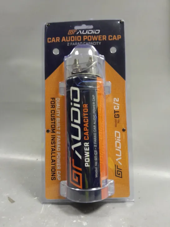 GT AUDIO 2 FARAD CAPACITY CAR AUDIO POWER CAP 