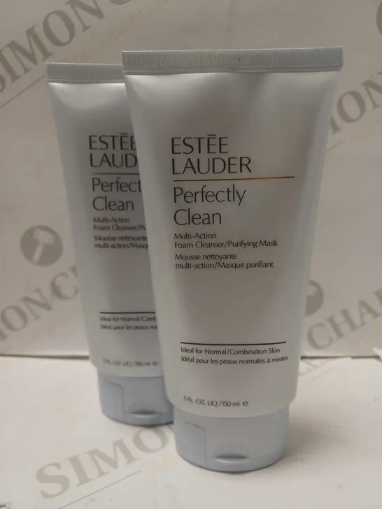 LOT OF 2 X 150ML ESTEE LAUDER PERFECTLY CLEAN CLEANSER PURIFYING MASK 