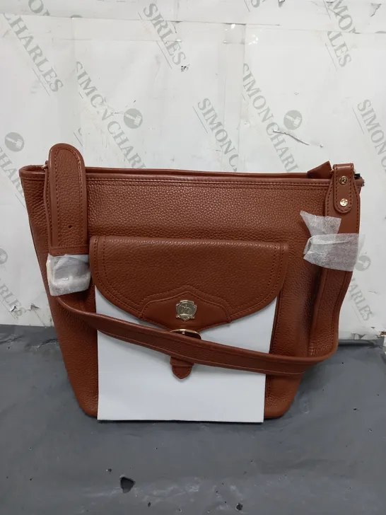 PAUL COSTELLOE BUCKLE HOBO BAG 