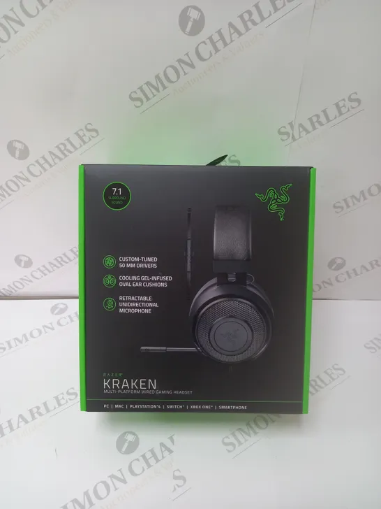 BRAND NEW BOXED RAZER KRAKEN WIRED GAMING HEADSET - BLACK