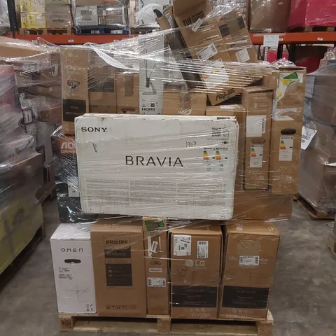 PALLET OF APPROXIMATELY 22 UNPROCESSED RAW RETURN MONITORS AND TELEVISIONS TO INCLUDE;