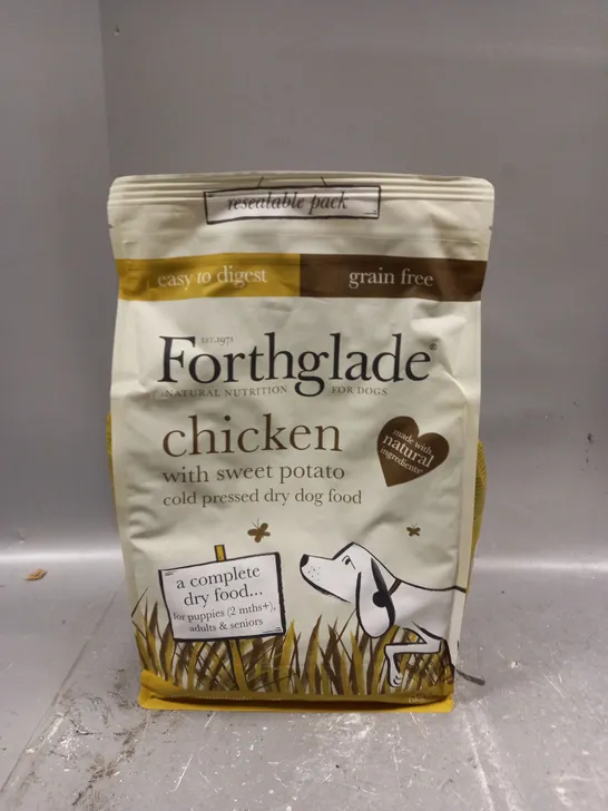 SEALED FORTHGLADE GRAIN FREE DRY COMPLETE DOG FOOD - 6KG - COLLECTION ONLY 