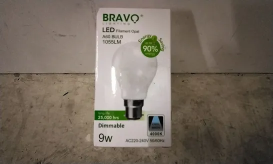 BOXED 9W B22 DIMMABLE LED 4000K GLS BULB (SET OF 2)