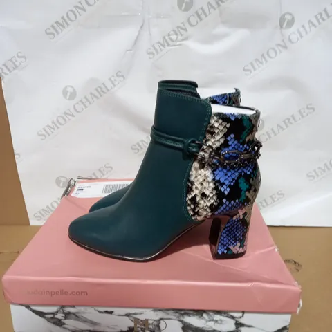 PAIR OF BOXED MODA KANNES LEATHER BOOTS SIZE 37