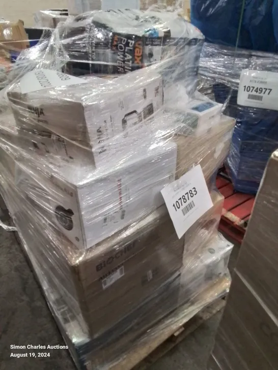 PALLET OF APPROXIMATELY 22 UNPROCESSED RAW RETURN HOUSEHOLD AND ELECTRICAL GOODS TO INCLUDE;