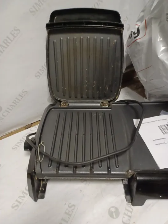 GEORGE FOREMAN FAT REDUCING GRILL & GRIDDLE - LARGE