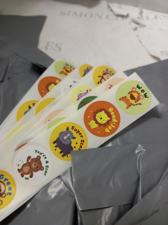 LOT OF APPROX 20 PACKS OF 50 ANIMAL REWARD STICKERS