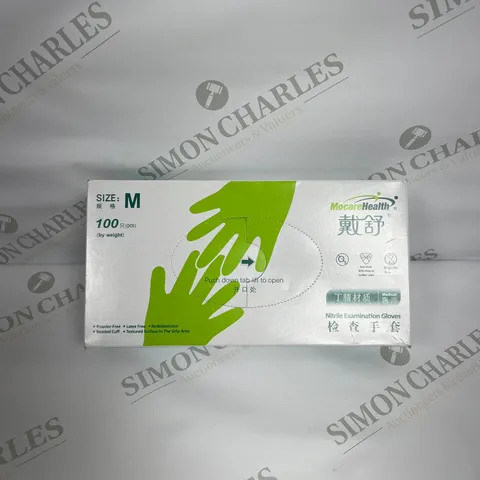 MOCAREHEALTH 100 MEDIUM NITRILE EXAMINATION GLOVES