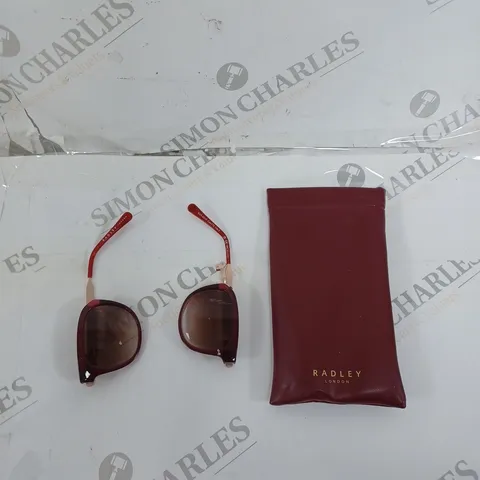 BRADLEY LONDON RED GLASSES WITH CASE 