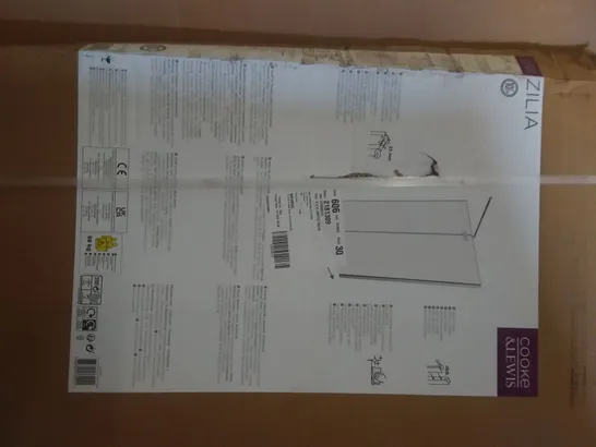 BOXED COOKE & LEWIS WALK-IN SHOWER PANEL + PIVOT PANEL 