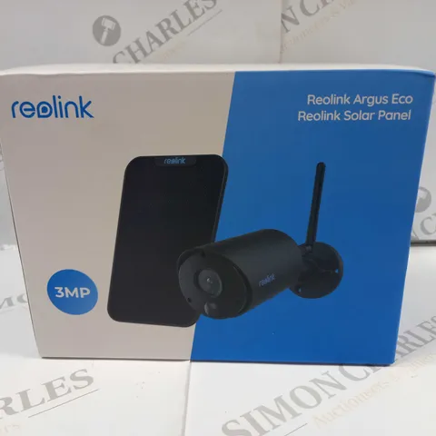 SEALED REALINK ARGUS ECO CAMERA AND SOLAR PANEL