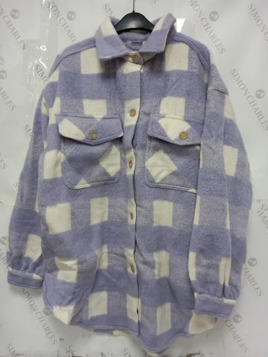 APPROXIMATELY 55 BRAND NEW THE SHACKETS IN LILAC CHECK IN VARIOUS SIZES - COLLECTION ONLY