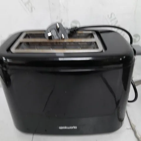 COOKWORKS BLACK PLASTIC 2 SLICE TOASTER