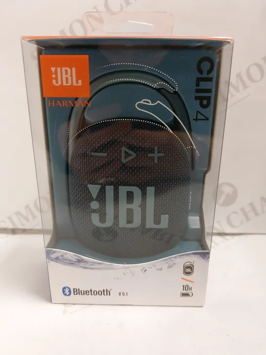 BOXED JBL HARMAN CLIP4 PORTABLE BLUETOOTH SPEAKER