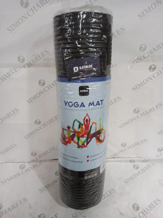 SEALED KAYMAN YOGA MAT IN BLACK