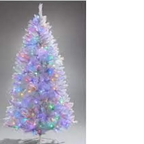 BOXED 6FT WHITE REGAL PRELIT MULTIFUNCTION CHRISTMAS TREE (COLLECTION ONLY)