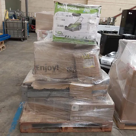 PALLET OF APPROXIMATELY 6 UNPROCESSED RAW RETURN HOUSEHOLD AND ELECTRICAL GOODS TO INCLUDE;