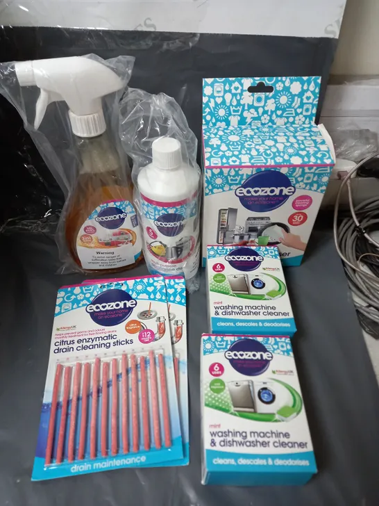 APPROXIMATELY 9 ECOZONE CLEANING KITS ASSORTED PRODUCTS