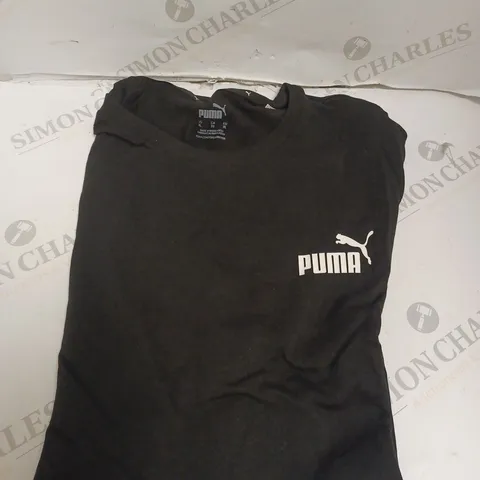 PUMA SHORT SLEEVE TOP - BLACK - XL. 