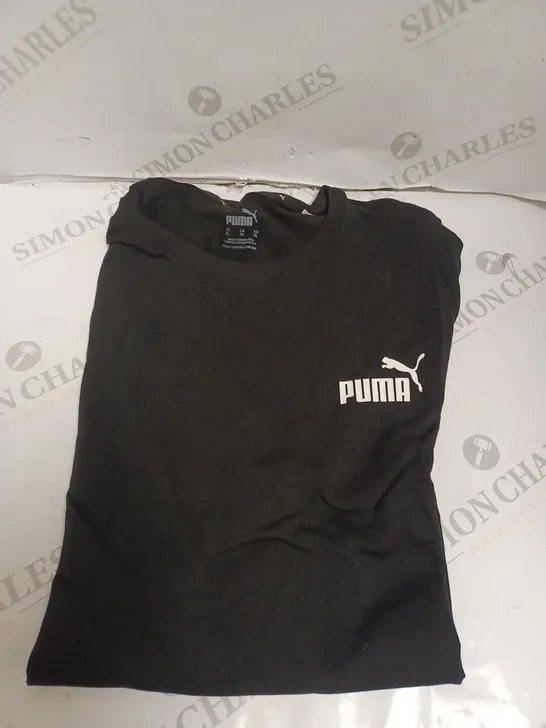 PUMA SHORT SLEEVE TOP - BLACK - XL. 