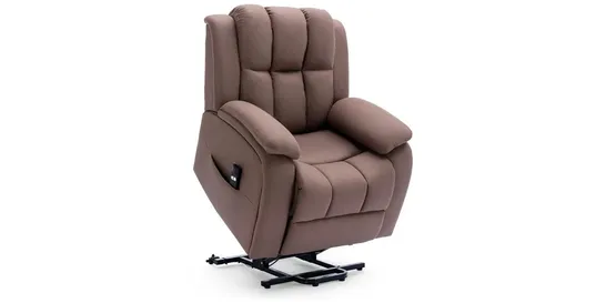 DESIGNER BROOKLINE AFTON ELECTRIC RISE RECLINER CHAIR - MOCHA(2 BOXES)