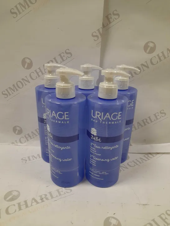 LOT OF APPROX 12 X 500ML URIAGE BABY 1ST WATER NO-RINSE CLEANSING WATER